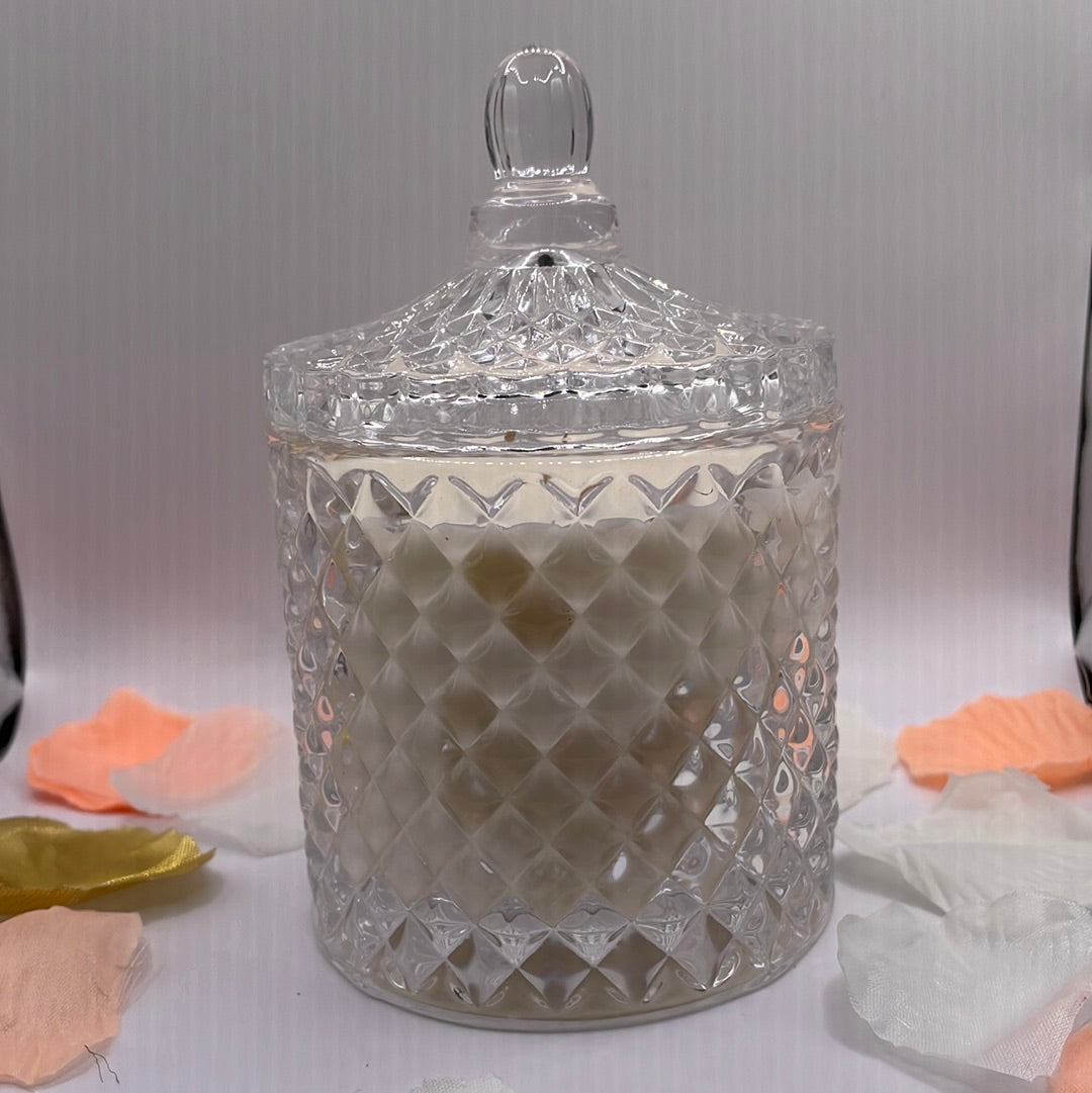 30cl Glass Geometric Candle